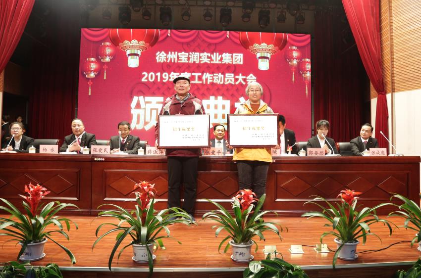 B体育-B体育（中国）2019年度工作动员大会---集团公司领导为先进单位和先进个人代表颁奖